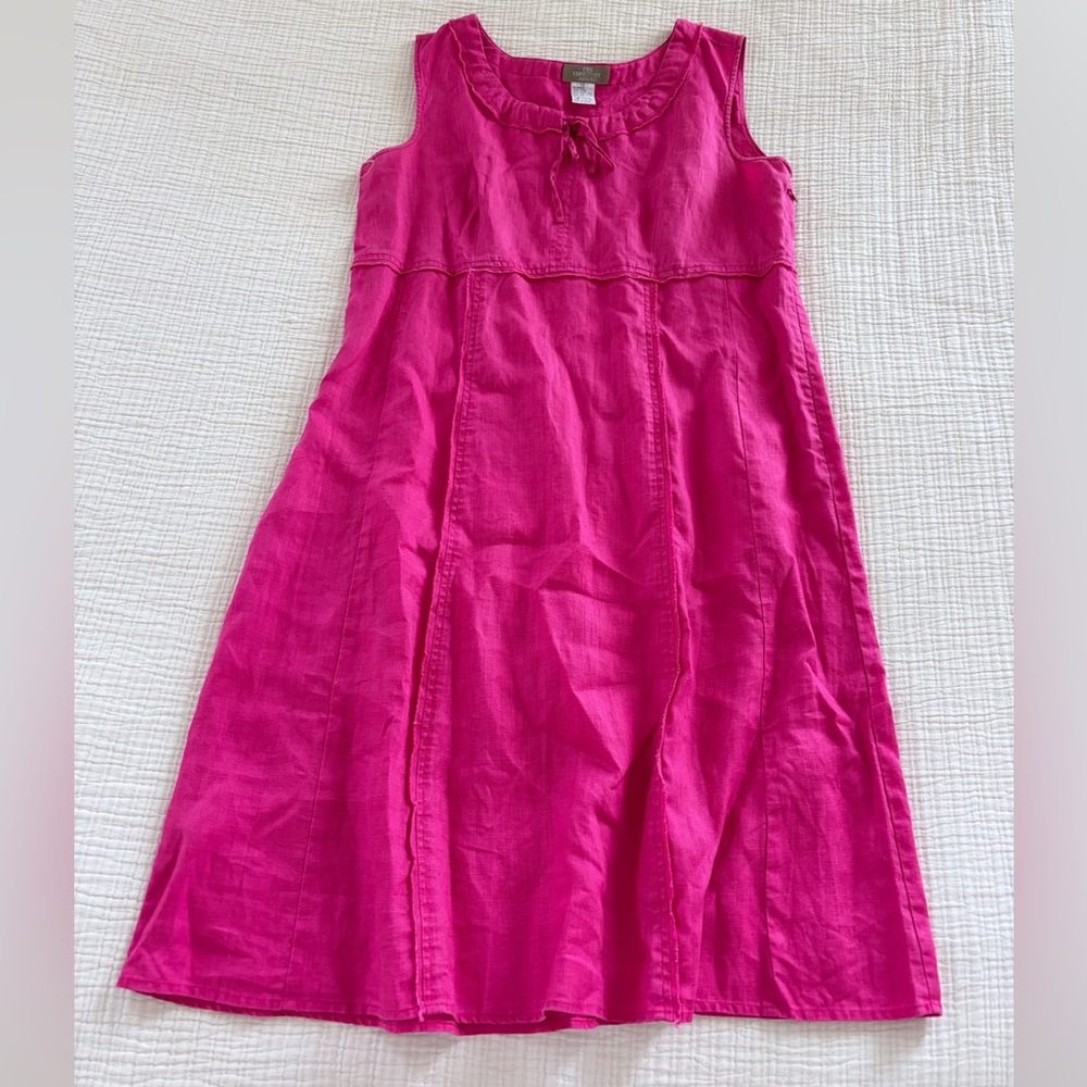 The Territory ahead pink linen dress